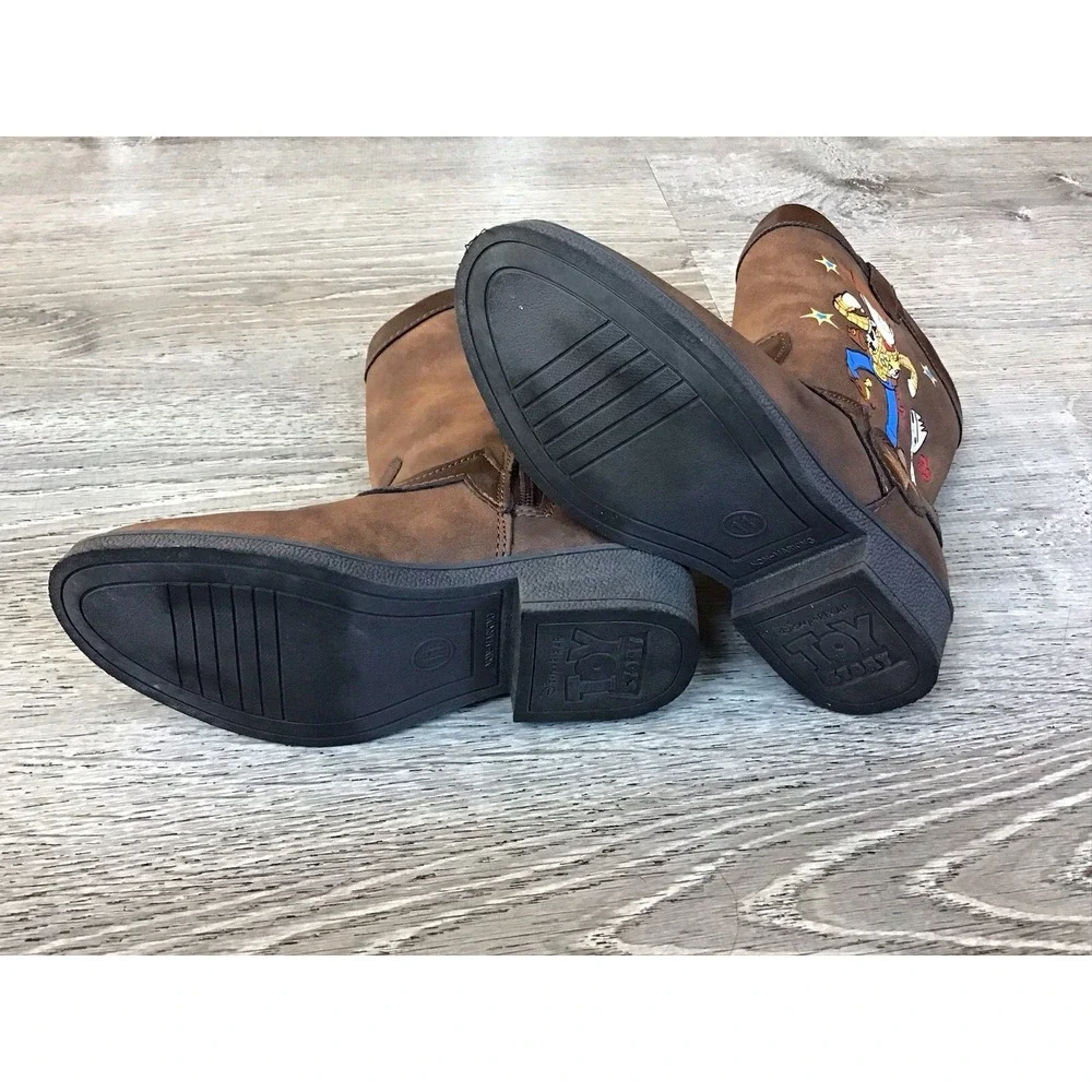 Disney Pixar Toy Story 4 Woody Forky Cowboy Boots Toddler Size 11 Kids Boots